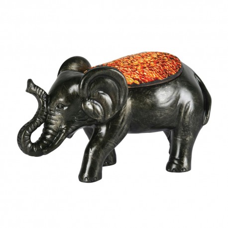 Elephant Mosaic Glass Table Lamp