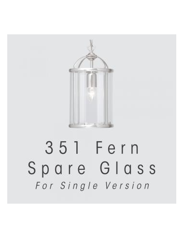 Oaks Fern 351/1 Lantern Spare Glass (Single Panel)