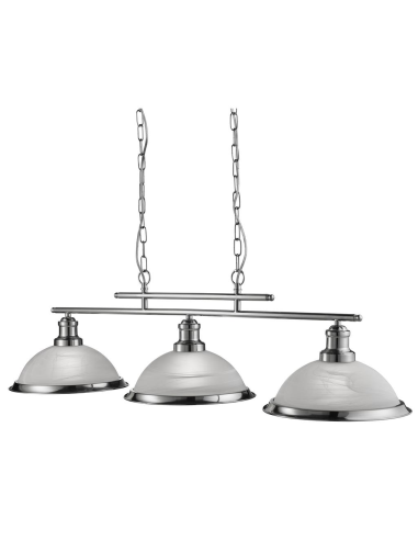 Searchlight Bistro Industrial 3 Light Ceiling Bar Pendant