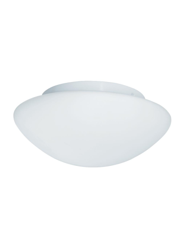 Searchlight Tokyo 3 Light 35cm Bathroom IP44 Flush White Metal & Opal Glass