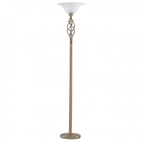 Uplighter Floor Lamp Antique Brass, Glass Uplighter Shade For Standard Lamp