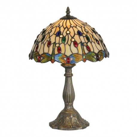 Dragon Fly II Tiffany Table Lamp 12"