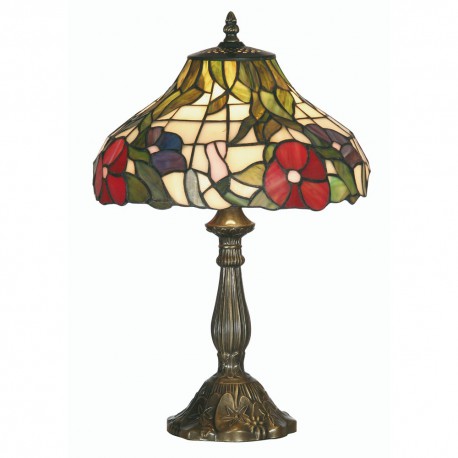 Peonies Tiffany Table Lamp 12"