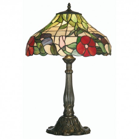 Peonies Tiffany Table Lamp 16"